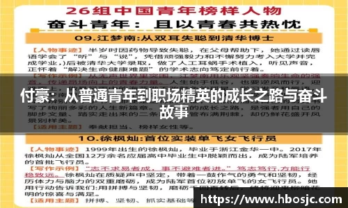 付豪：从普通青年到职场精英的成长之路与奋斗故事